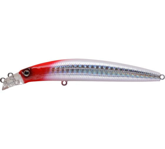 Воблер Strike Pro Top Water Minnow 90 цвет: 022PPP-713 Redhead Silver JL-179F#022PPP-713