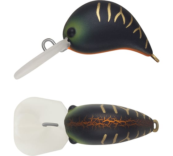Воблер Strike Pro Nuts 25 S цвет: A208S Black Mat Tiger JS-310#A208S