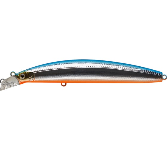 Воблер Strike Pro Top Water Minnow Long Casting 130 цвет: 626E Blue Silver OB JL-177F#626E