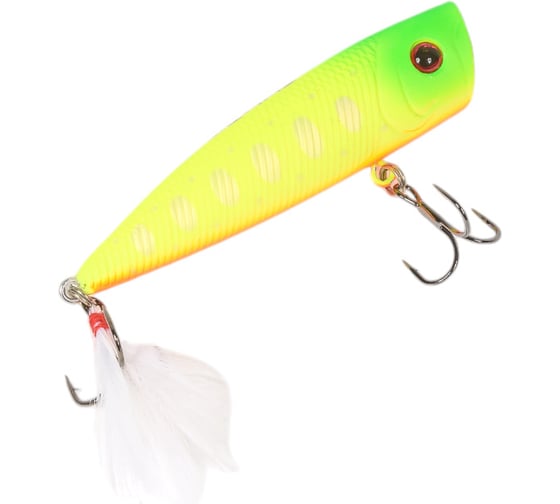 Воблер Strike Pro Ott-R-Pop 60 цвет: A178S Lemon Mat Tiger EG-004#A178S
