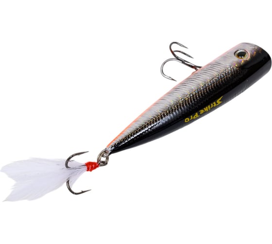 Воблер Strike Pro Ott-R-Pop 60 цвет: A70-713 Black Silver OB EG-004#A70-713