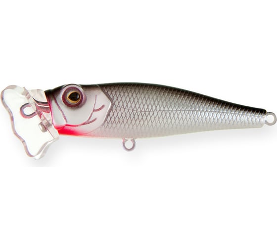 Воблер Strike Pro Bubble Glisser 65 цвет: A010 Black Back Silver EG-046WL#A010 1