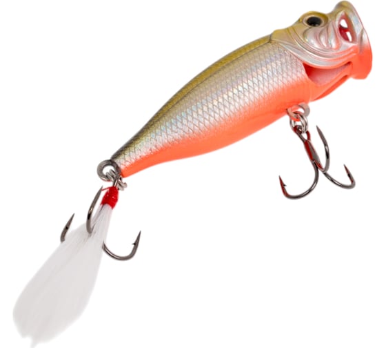 Воблер Strike Pro Pike Pop 60 цвет: 612T Natural Shad Silver SH-002BA#612T