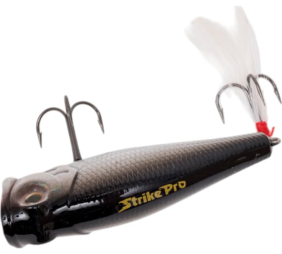 Воблер Strike Pro Bubble Pop 65 цвет: A010-EP Black Back Silver EG-046#A010-EP