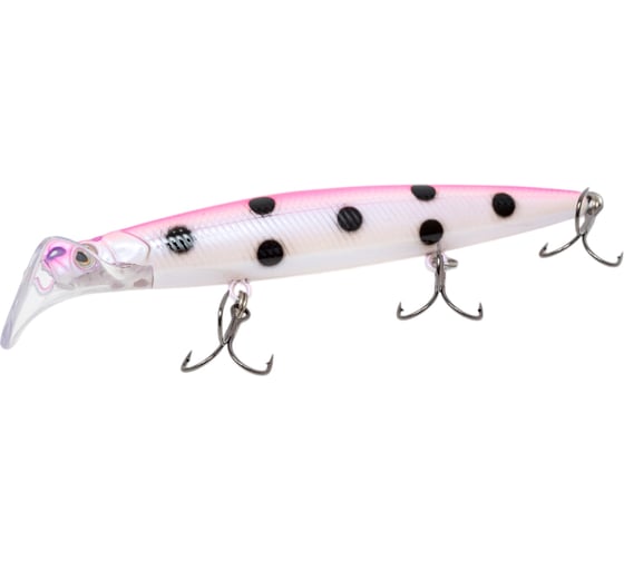 Воблер Strike Pro Scooter Minnow 110F цвет: C457F Purple Milk UV EG-186F#C457F