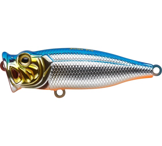 Воблер Strike Pro Pike Pop Mini 45 цвет: 626E Blue Silver OB SH-002B#626E