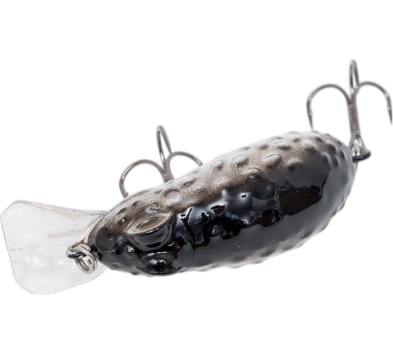 Воблер Strike Pro Warted Toad 45 цвет: A010-EP Black Back Silver EG-097A#A010-EP