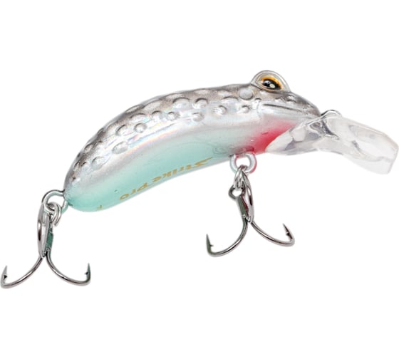 Воблер Strike Pro Warted Toad 45 цвет: A010-EP Black Back Silver EG-097A#A010-EP