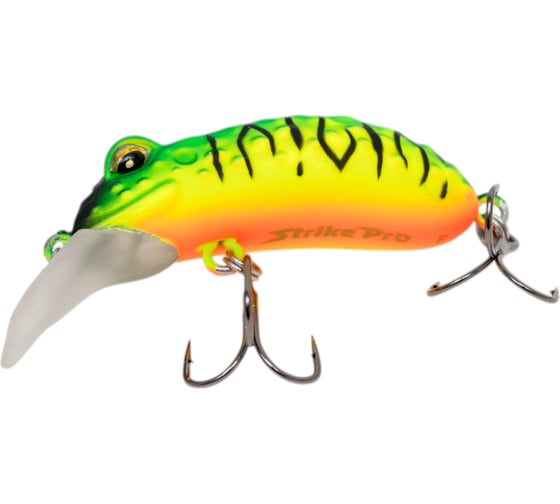 Воблер Strike Pro Warted Toad 45 цвет: GC01S Mat Tiger EG-097A#GC01S