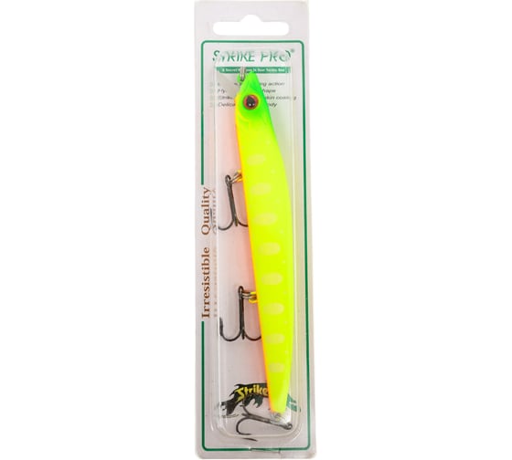 Воблер Strike Pro Wiggle Stick 140 цвет: A178S Lemon Mat Tiger EG-031F#A178S