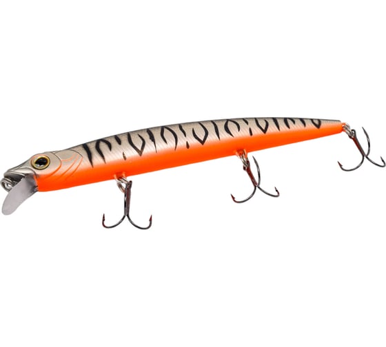 Воблер Strike Pro Wiggle Stick 140 цвет: A243ES Grey Shadow Mat Tiger EG-031F#A243ES