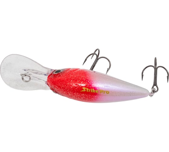 Воблер Strike Pro Wormouth Wobbler 62 цвет: 022PPPT Redhead Silver EG-037F#022PPPT