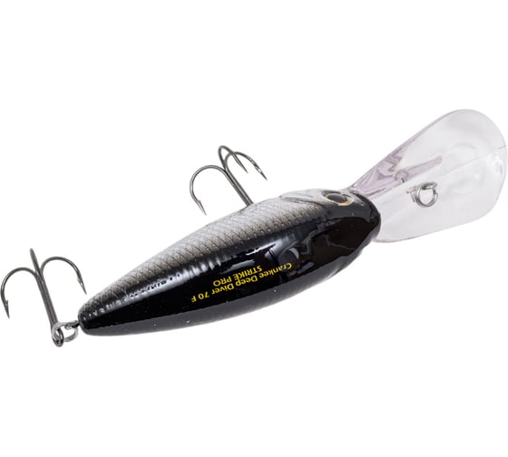 Воблер Strike Pro Crankee Deep Diver 70 цвет: A010-EP Black Back Silver JL-037F#A010-EP