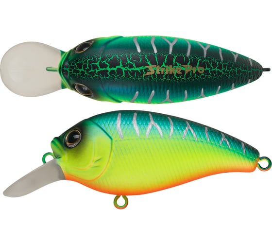 Воблер Strike Pro Crankee Diver 60 цвет: A223S-RP Pearl Mat Tiger JL-038F#A223S-RP 1