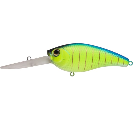Воблер Strike Pro Crankee Deep Diver 70 цвет: 597S Blue Mat Tiger JL-037F#597S