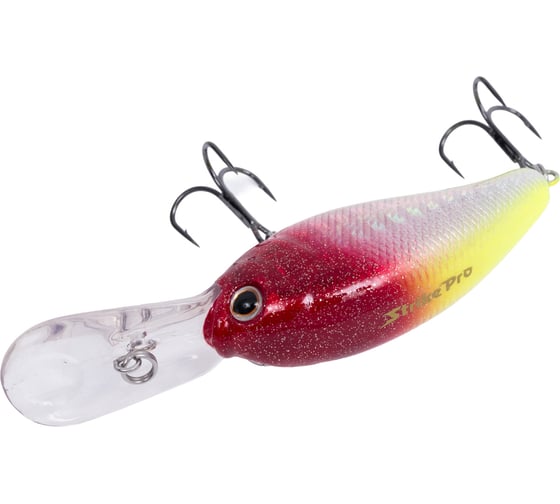 Воблер Strike Pro Crankee Deep Diver 55 цвет: X10-713 Clown Silver JL-036F#X10-713