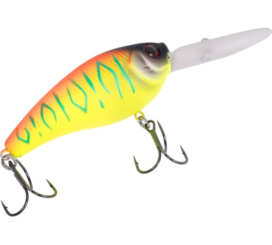 Воблер Strike Pro Crankee Deep Diver 70 цвет: A242S Sunrise Mat Tiger JL-037F#A242S
