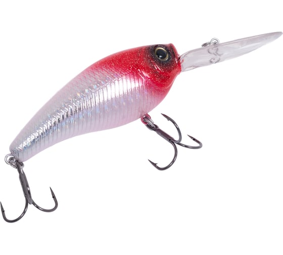 Воблер Strike Pro Crankee Deep Diver 70 цвет: 022PPP-713 Redhead Silver JL-037F#022PPP-713