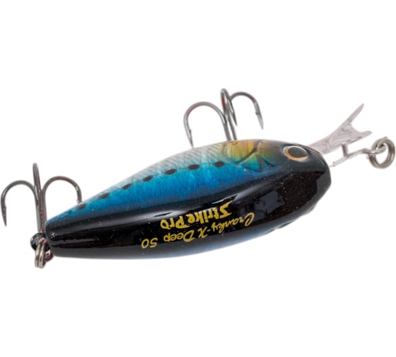Воблер Strike Pro Cranky-X Deep 50 цвет: A234-SBO-LU Blue Back Silver OB Fluo EG-165L#A234-SBO-LU