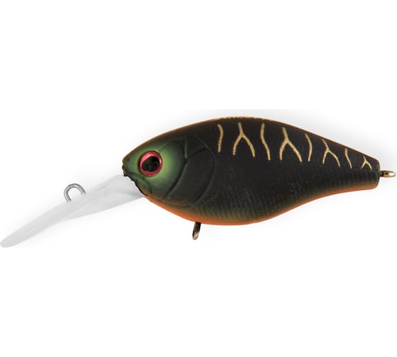 Воблер Strike Pro Cranky-X Deep 50 цвет: A208S Black Mat Tiger EG-165L#A208S 1