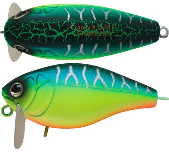 Воблер Strike Pro Cranky-X SS 50 цвет: A223S-RP Pearl Mat Tiger EG-165SL#A223S-RP