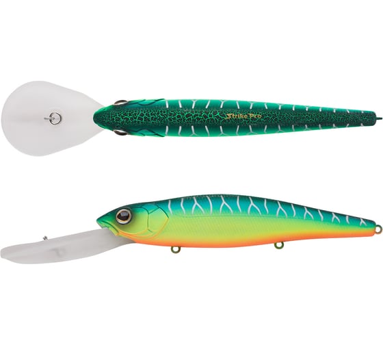 Воблер Strike Pro Deep Воблер Strike Pro Jer-O Minnow 130 цвет: A223S-RP Pearl Mat Tiger EG-054F#A223S-RP 1