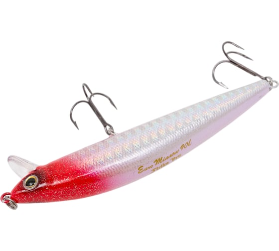 Воблер Strike Pro Euro Minnow 90 цвет: 022PPP-713 Redhead Silver JL-108L#022PPP-713