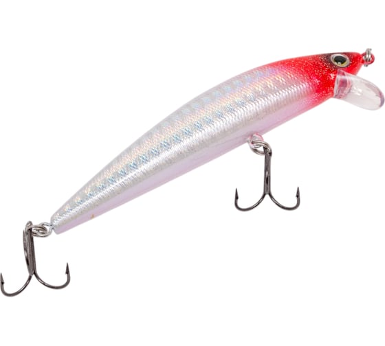 Воблер Strike Pro Euro Minnow 90 цвет: 022PPP-713 Redhead Silver JL-108L#022PPP-713