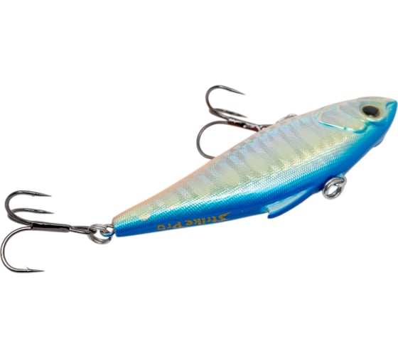 Воблер Strike Pro Euro Vibe Floater 80 цвет: A150-713 UV Blue Silver OB SP-027#A150-713