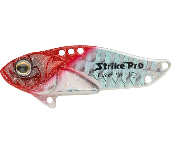 Блесна Strike Pro Cyber Vibe 35 цвет: 022PPP-713 Redhead Silver JG-005A#022PPP-713 1