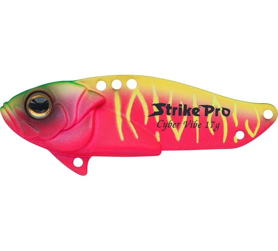 Блесна Strike Pro Cyber Vibe 40 цвет: A230S Watermelon Mat Tiger JG-005B#A230S