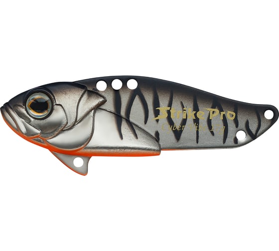 Блесна Strike Pro Cyber Vibe 40 цвет: A243ES Grey Shadow Mat Tiger JG-005B#A243ES 1