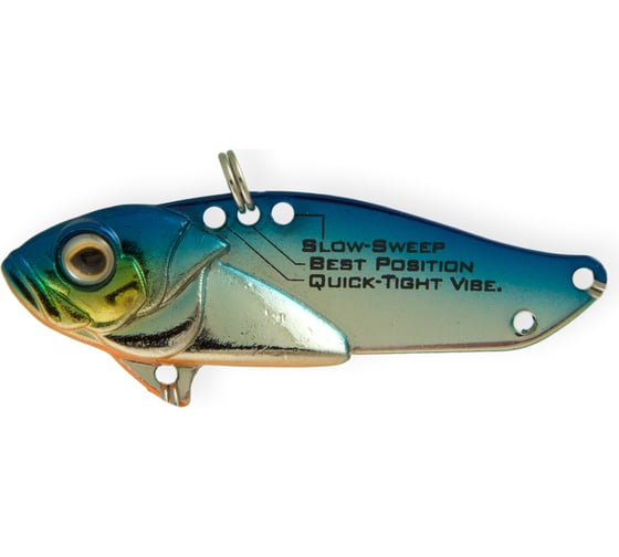 Блесна Strike Pro Cyber Vibe 45 цвет: 626E Blue Silver OB JG-005C#626E