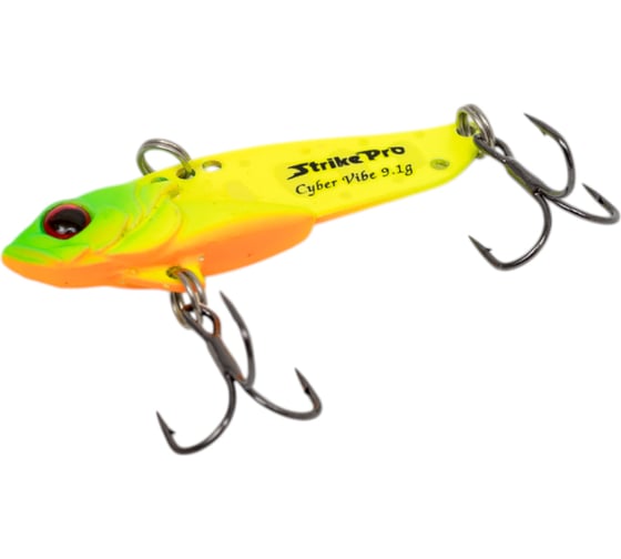 Блесна Strike Pro Cyber Vibe 45 цвет: A178S Lemon Mat Tiger JG-005C#A178S