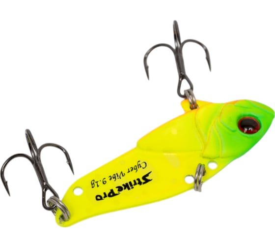 Блесна Strike Pro Cyber Vibe 45 цвет: A178S Lemon Mat Tiger JG-005C#A178S