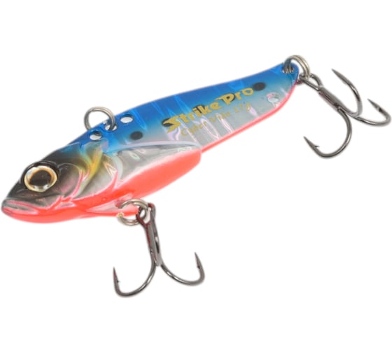 Блесна Strike Pro Cyber Vibe 55 цвет: A234-SBO-LU Blue Back Silver OB Fluo JG-005D#A234-SBO