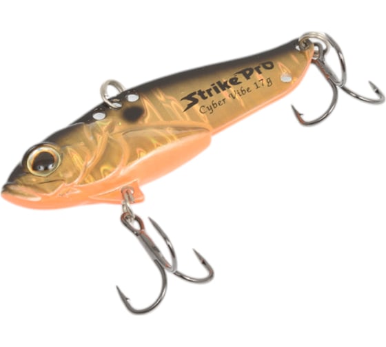 Блесна Strike Pro Cyber Vibe 55 цвет: A70-613-SBO Double Silver/Smoked JG-005D#A70-613-SBO