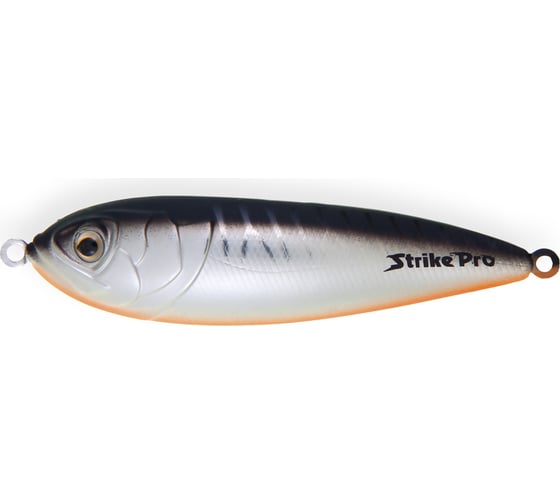 Блесна Strike Pro Killer Profy 75 цвет: CA06E-CP Grey Shadow - Chrome PST-02#CA06E-CP 1