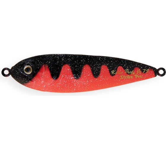 Блесна Strike Pro Killer Profy 75 цвет: A88 Red Devil Sparkles PST-02#A88-KP 1