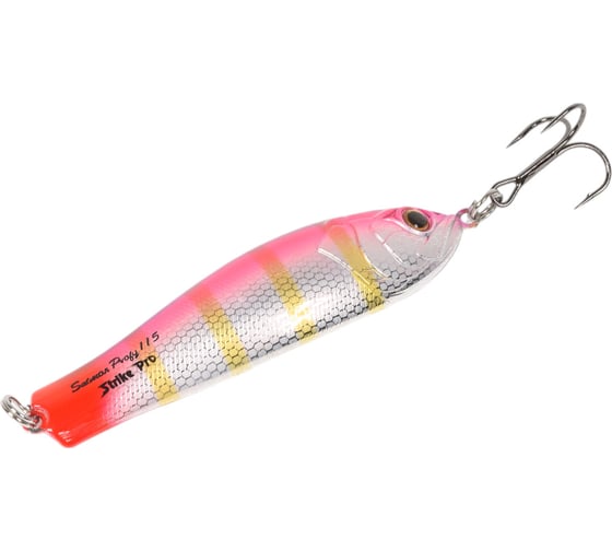 Блесна Strike Pro Salmon Profy 115 цвет: A166E Purple Silver UV PST-03A#A166E/A166E