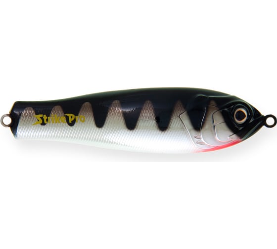 Блесна Strike Pro Salmon Profy 150 цвет: A108E Blackback Chrome Red PST-03B#A108E/A198 1