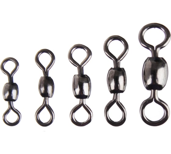 Набор вертлюгов AZOR FISHING серия Х, 10шт, №4, №6, №7, №8, №10 148-072 1