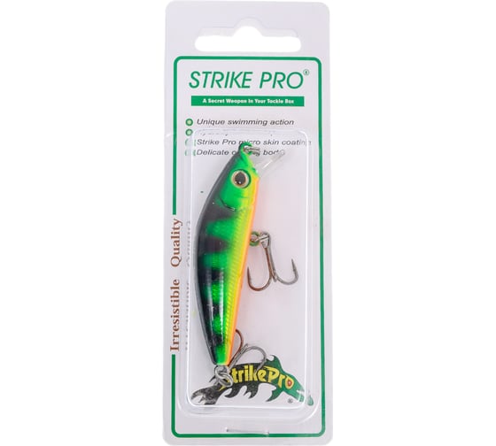 Воблер Strike Pro Mustang Minnow 60 цвет: A45T Natural Perch MG-002A#A45T