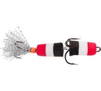 Мандула 3 цвета серебристый хвост люрекс красный+белый+чёрный 08-002-26