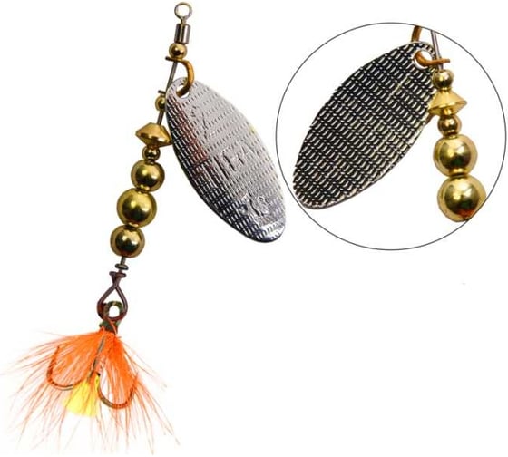 Вращающаяся блесна LureMax Tiga 5гр, 001 LSPT2FL-001 1