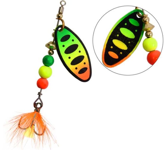 Вращающаяся блесна LureMax Tiga 5гр, 009 LSPT2FL-009 1