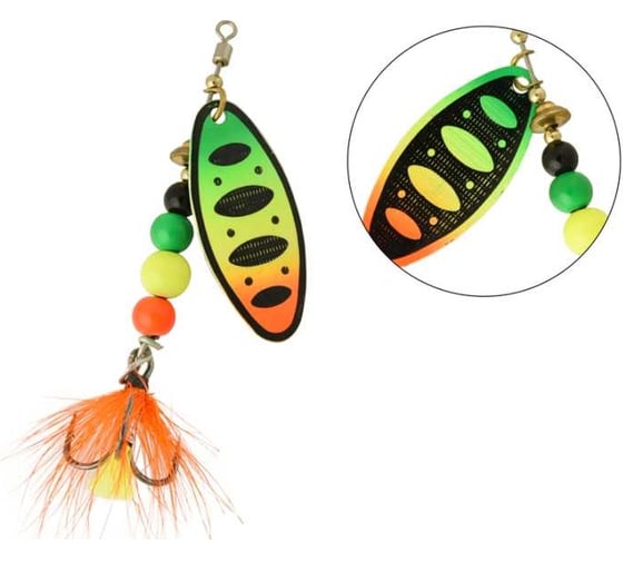 Вращающаяся блесна LureMax Tiga 7.2гр, 009 LSPT3FL-009 1