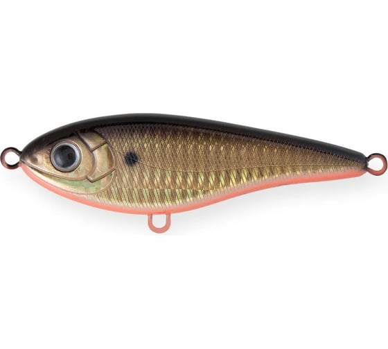 Воблер Strike Pro Джеркбейт Baby Buster, цвет: 613-713 Black Back Smoked OB EG-050#613-713