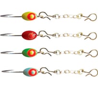 Подвеска ECOPRO №1 мормышка с цепочкой, для зимней блесны, 50 шт. EPDM150