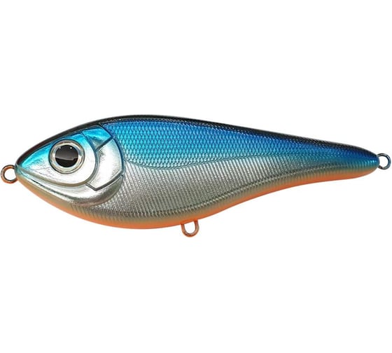 Воблер Strike Pro Джеркбейт Buster Swim, цвет: C551E Blue Chrome EG-228#C551E
